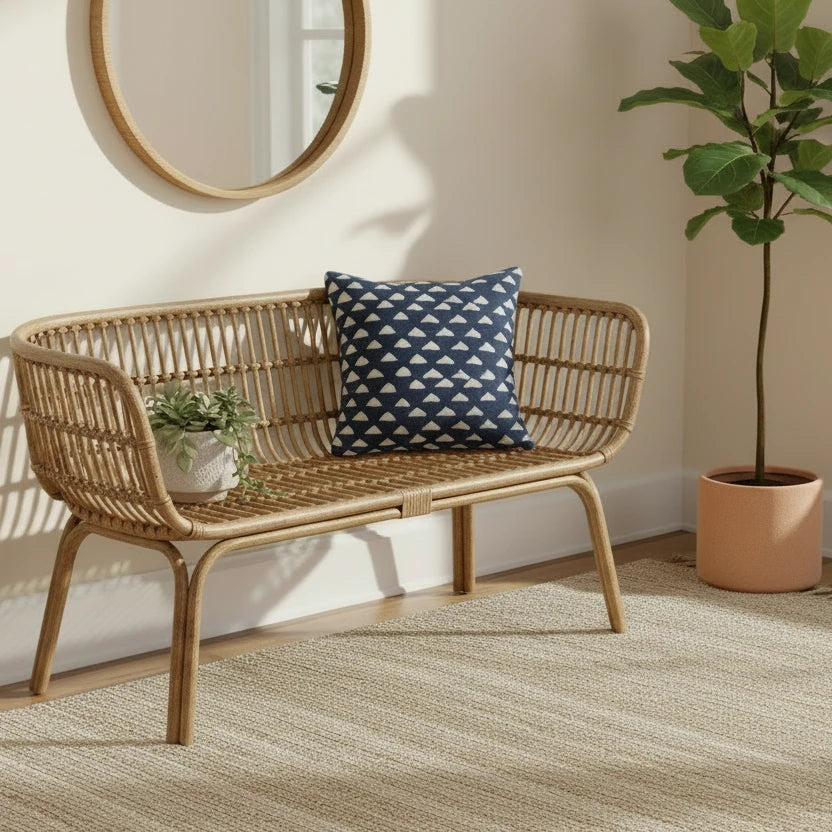 Denim Dunes Cushion Cover
