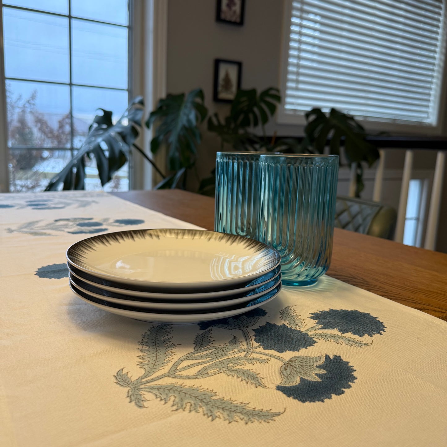 Jodhpur Breeze Indigo Table Runner