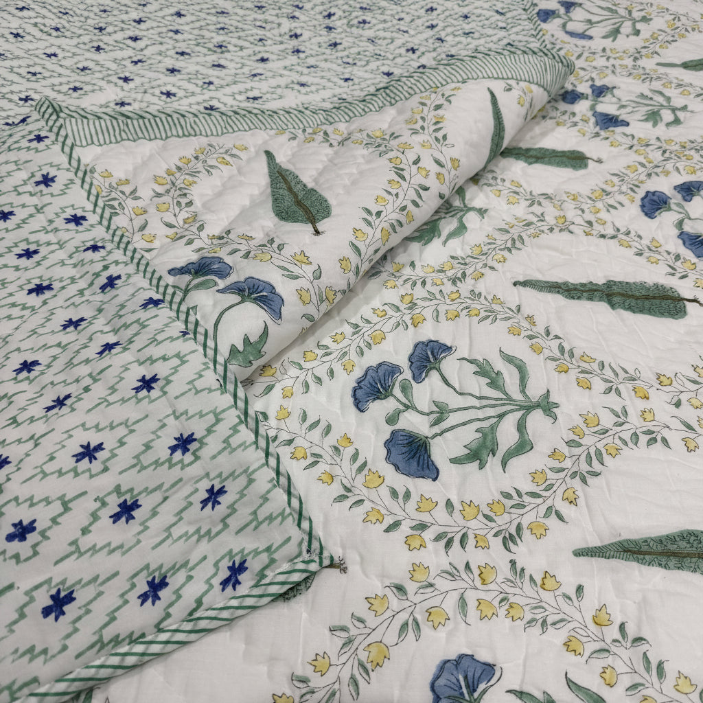Bluebell Bloom Reversible Quilt