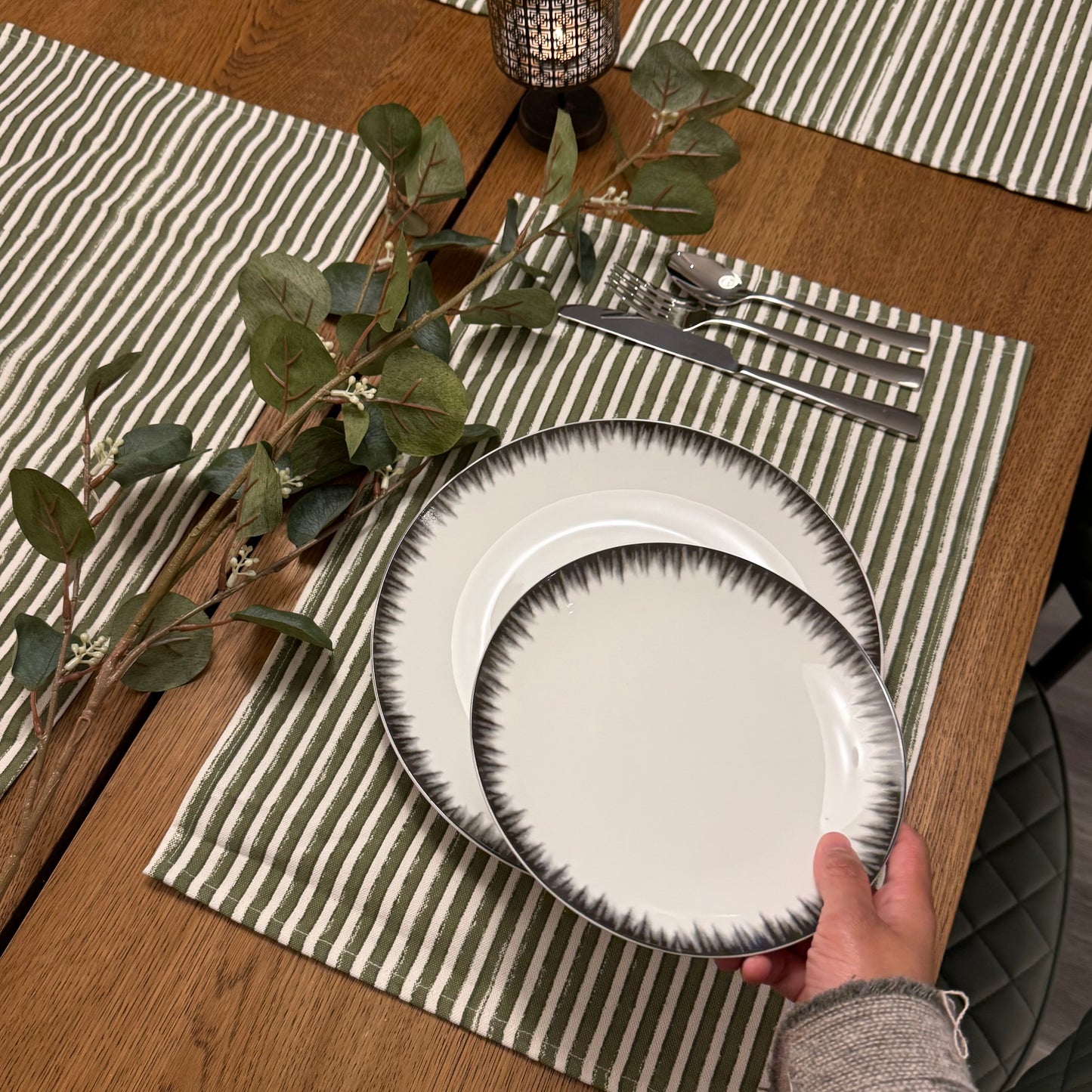 Evergreen Stripe Placemats