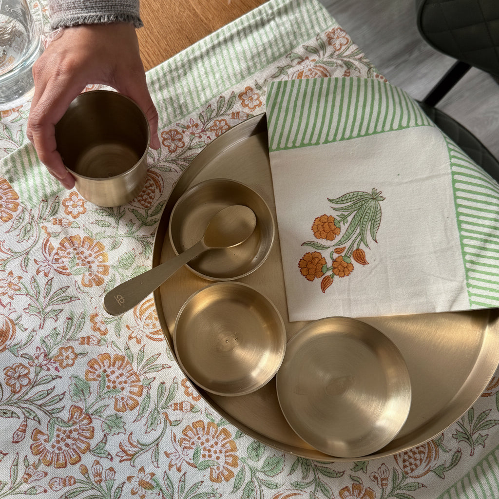 6 Piece Bronze Dinner Set