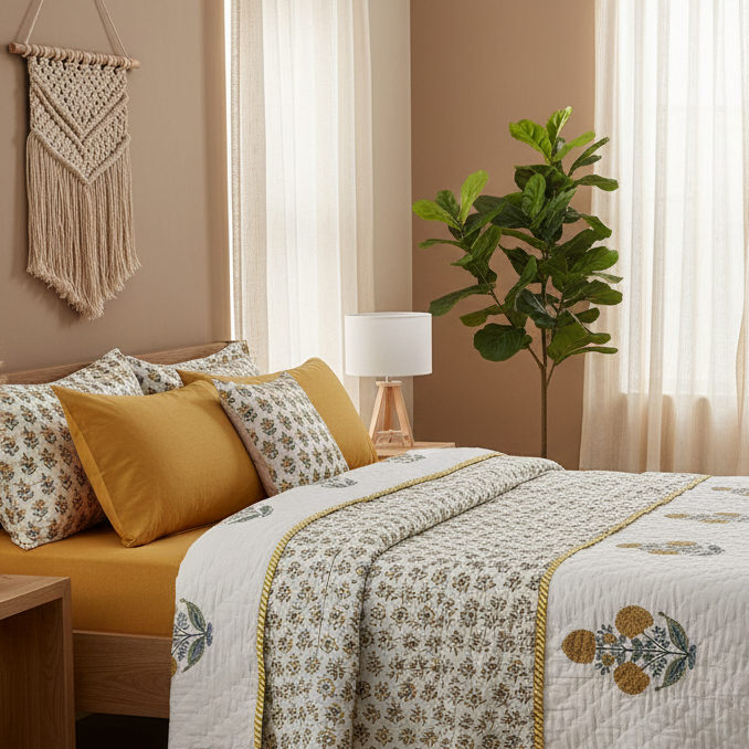 Marigold Dreams Reversible Quilt