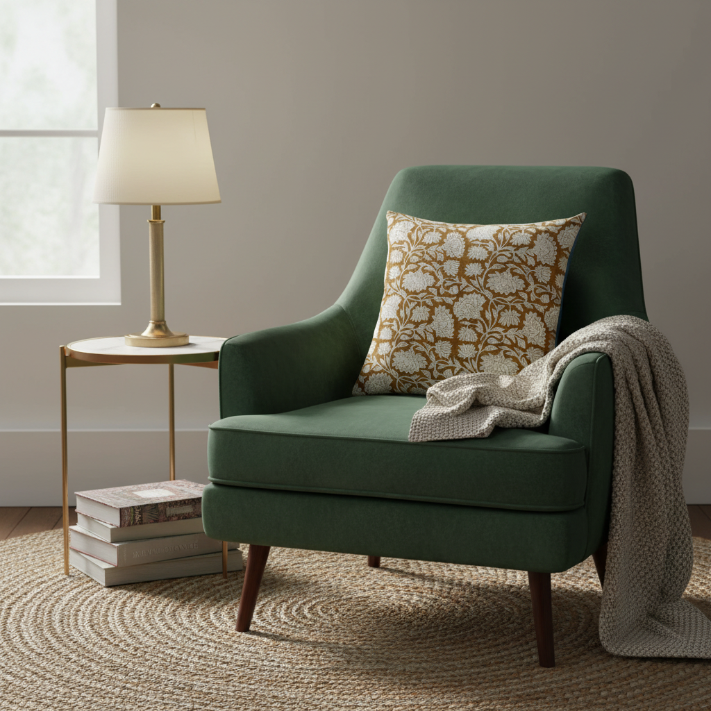 Mustard Meadow Cushion Cover