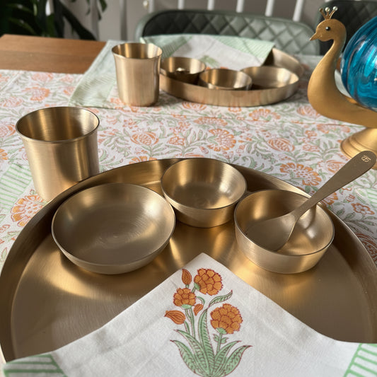 6 Piece Bronze Dinner Set