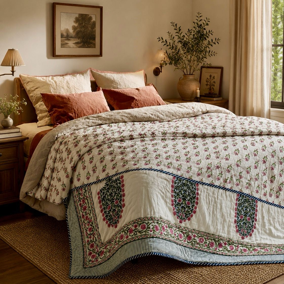 Launching Soon - Pink Blossom Reversible Quilt