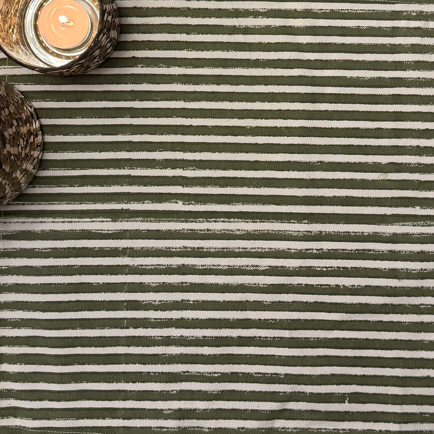 Evergreen Stripe Placemats