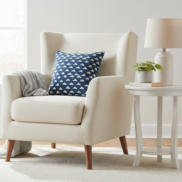 Denim Dunes Cushion Cover