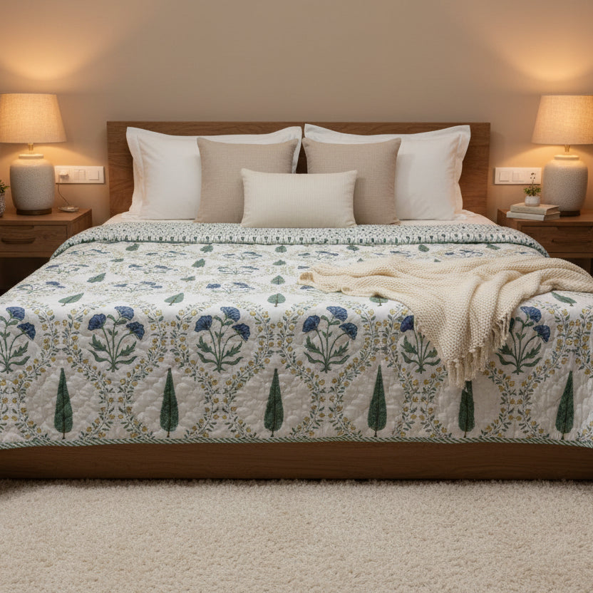 Bluebell Bloom Reversible Quilt